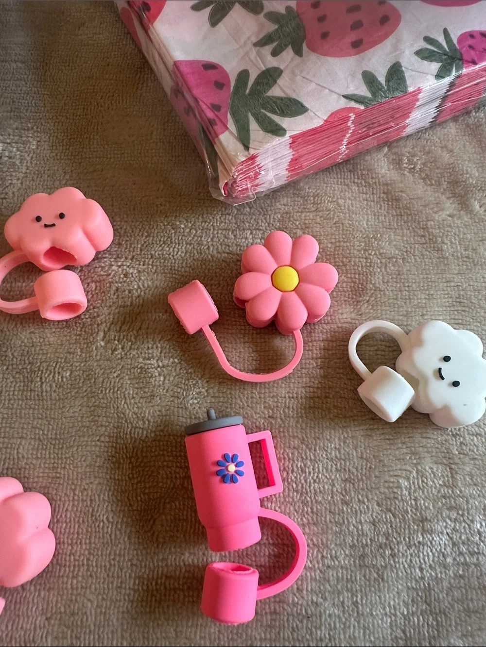 Berry Sweet Summer Picnic Set - Pink Strawberry Party Tableware